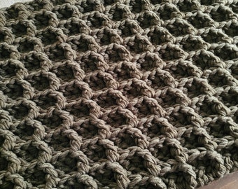 Weighted Blanket Crochet Pattern the Chunkiest Crochet Blanket Pattern Ever Etsy