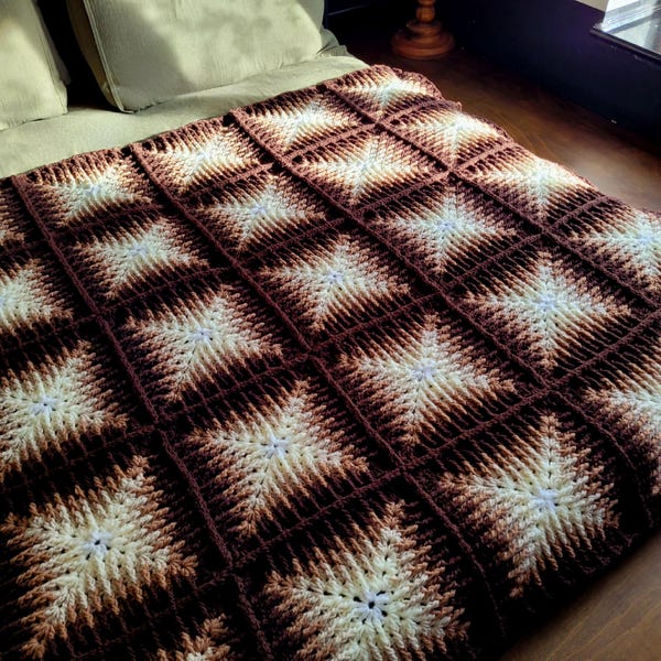 The Affogato Blanket - Crochet Blanket Pattern