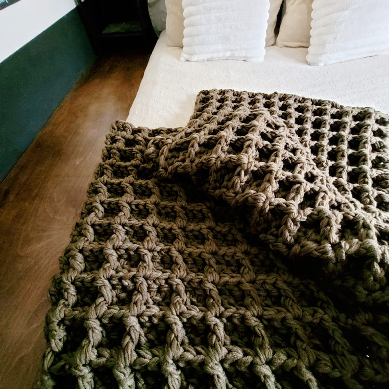 Weighted Blanket Crochet Pattern the Chunkiest Crochet Etsy