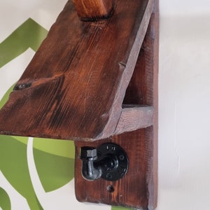 Helmet Stand/Glove Holder and Coat Hanger/Storage made from Reclaimed Wood zdjęcie 4
