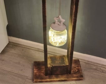 Rustic Light Stand made from reclaimed Pallet Wood