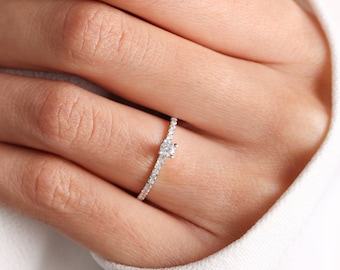 Diamond Unique Design Ring Wedding Ring Couple Rings Delicate Ring Promise Ring For Her Diamond Engagement Ring Gifts For Her