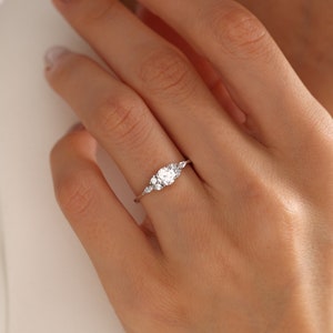 Solid Gold Ring  Wedding Ring Delicate Ring Promise Ring Gifts For Her Engagement Ring Couple Rings   Anniversary ring Mother's Day Gifts