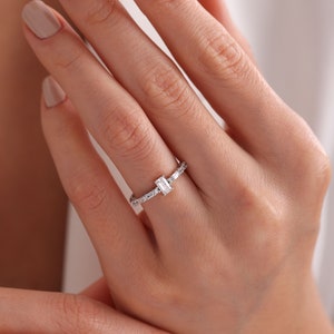 14K Gold Ring Diamond Ring Gold Promise Ring Gifts For Women Dainty Gemstone İdeal for Wife Gift Women’s Silver Ring