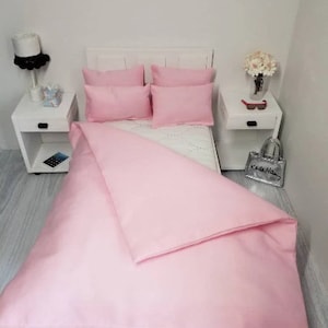 1/6 scale 12 inch fashion doll size bedding set for dolls.