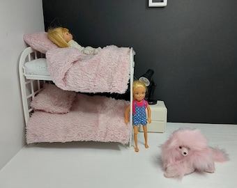 1/6 scale 12 inch fashion doll size bedding set for dolls...2 single size  bedding set....no bunk bed