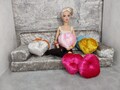 1/6 scale 12 inch doll size  heart shape cushion set for dolls