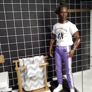 1/6 schaal modepop formaat handdoeken voor pop diorama... meer design...