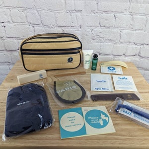Vintage Varig Brazilian Airlines First Class Toiletry/Amenities Kit