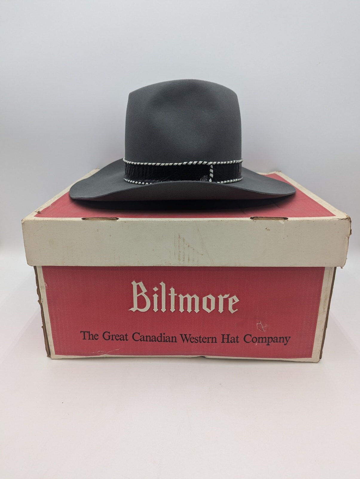 Biltmore Vintage Silver Buckle Brown 4X Western Cowboy Hat Size 7 - 56 CM Biltmore Men main image 3