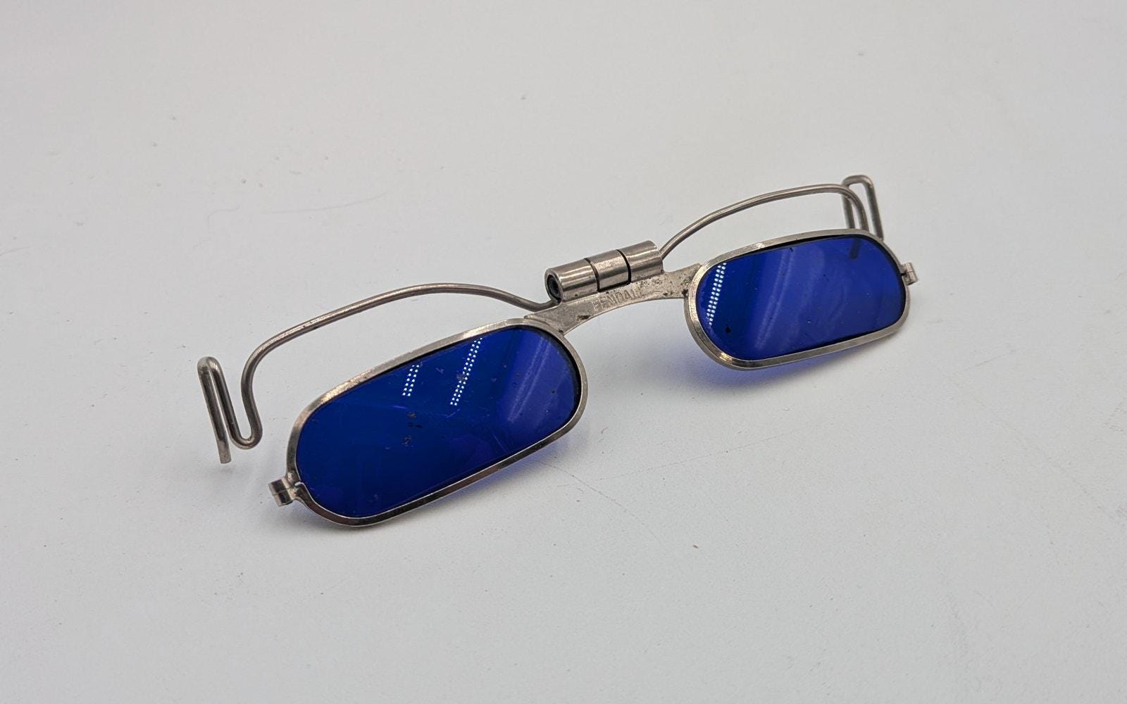 Vintage Glasses Frames, Welding, Protective, mid Century, Welding, 66-BK-SIDE_LENS_WLD-S2-66.jpg?  main image 2
