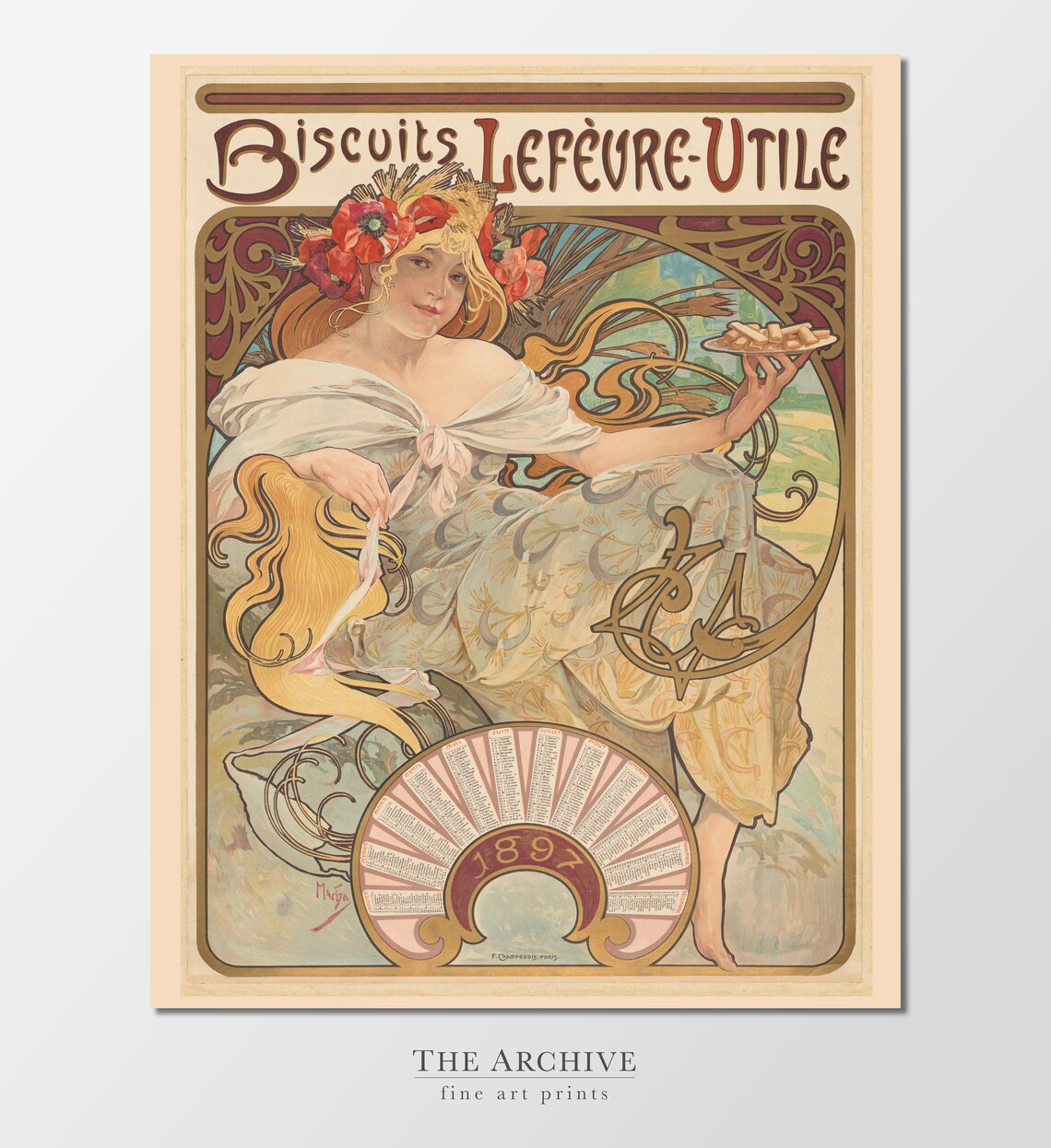 Alphonse Mucha Print Set PRINTABLE Wall Art Vintage Rustic French ...
