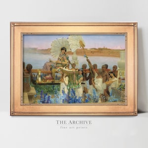 Ancient Egypt Festival Painting | Digital Art Print Set | Vintage Moses Oil Painting | Antique Country Farmhouse Decor | PRINTABLE Wall Art