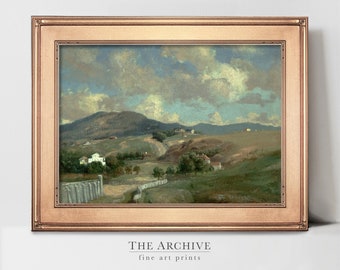 Norwegian Farm Landscape | Classical Oil Paintings of Norway | Vintage Rustic Country Home Decor | PRINTABLE Tonalism Art