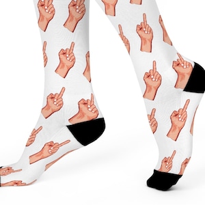 Middle Finger Socks Etsy