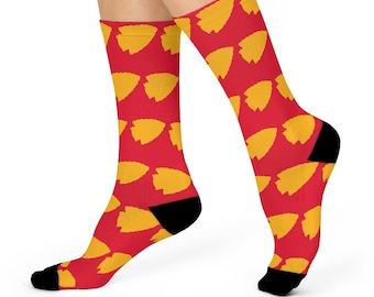 Kansas City Football Fan Arrowhead Classic Crew Socks