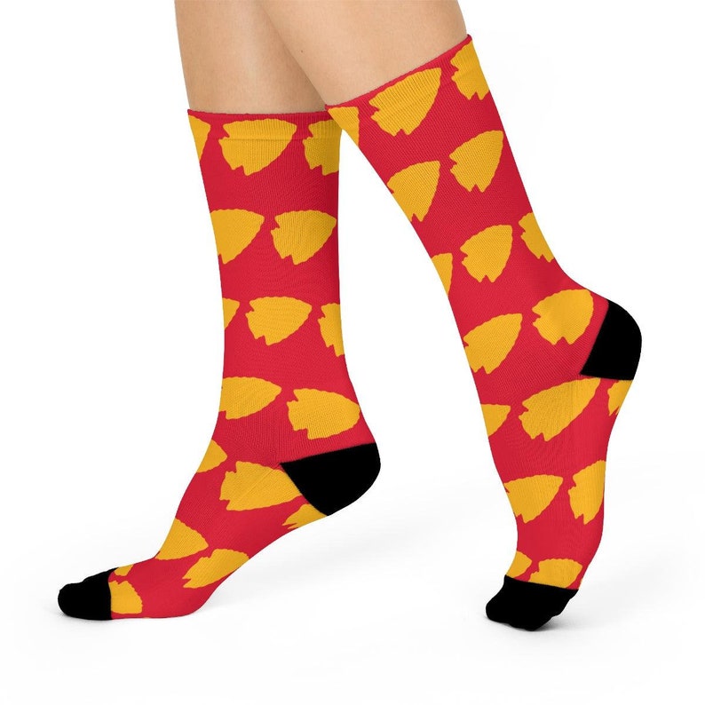 Kansas City Football Fan Arrowhead Classic Crew Socks image 1