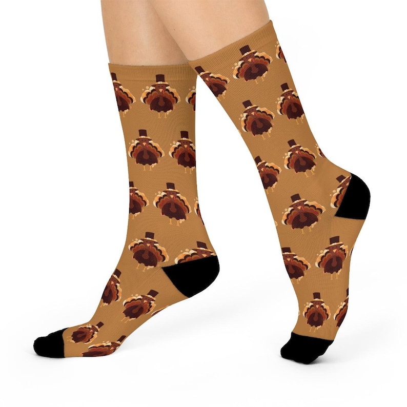 Funny Socks for Men - Dog Mom Gifts Cat Dad Gifts, Crazy Turkey Socks, Thanksgiving Gifts, Coolest Turkey