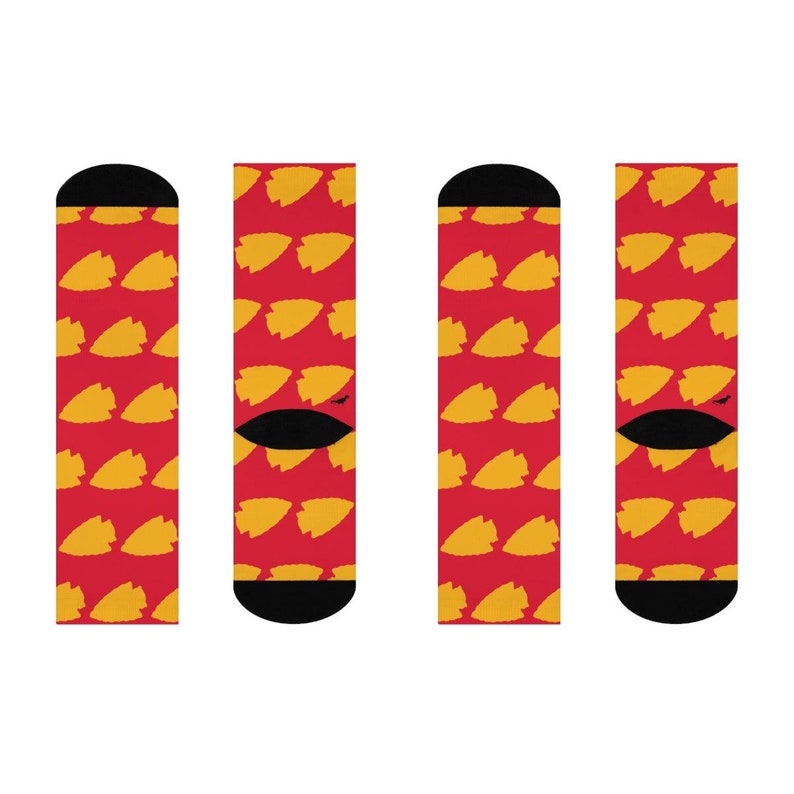 Kansas City Football Fan Arrowhead Classic Crew Socks image 3