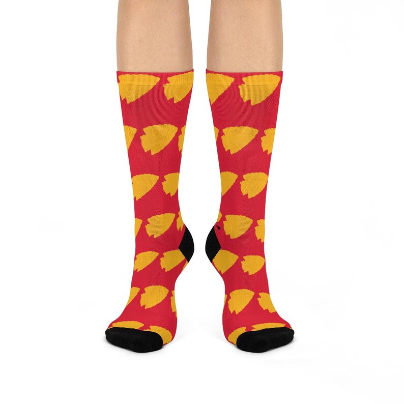 Kansas City Football Fan Arrowhead Classic Crew Socks image 2