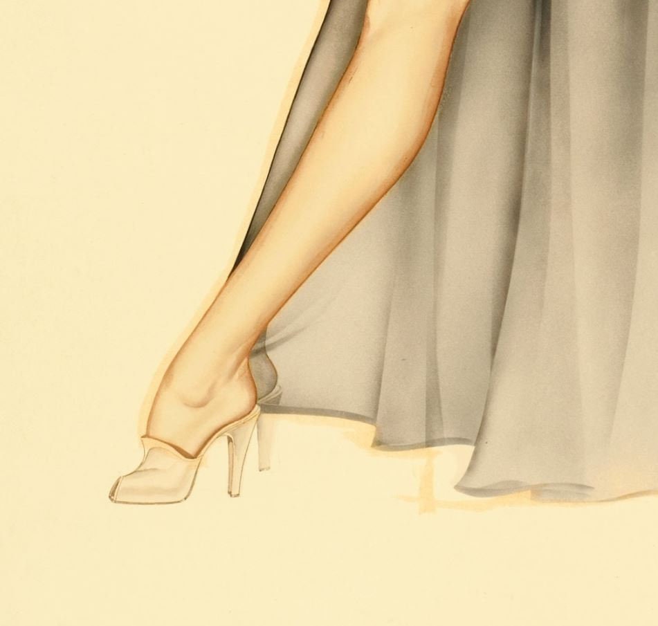 Alberto Vargas 'calendar Girl' Fine Art Print Etsy