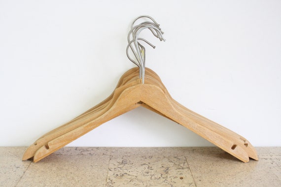 Seven Vintage Wooden Clothes Hangers From the Fifties - Etsy