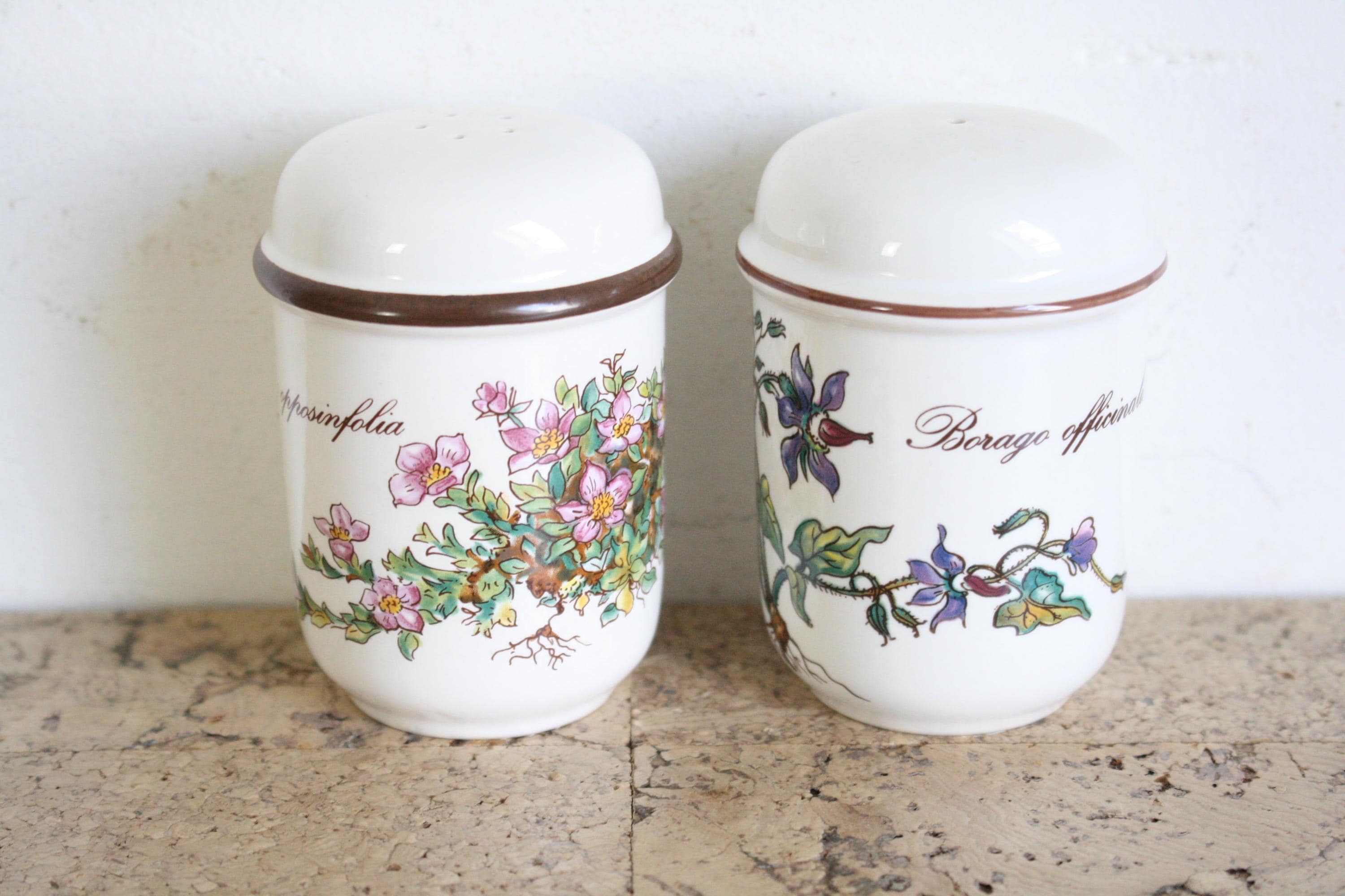 ヴィンテージのビレロイ＆ボッホ ボタニカ ペッパー＆ソルトシェーカー