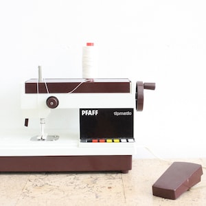 Vintage Pfaff Tipmatic sewing machine for children in original box from the seventies