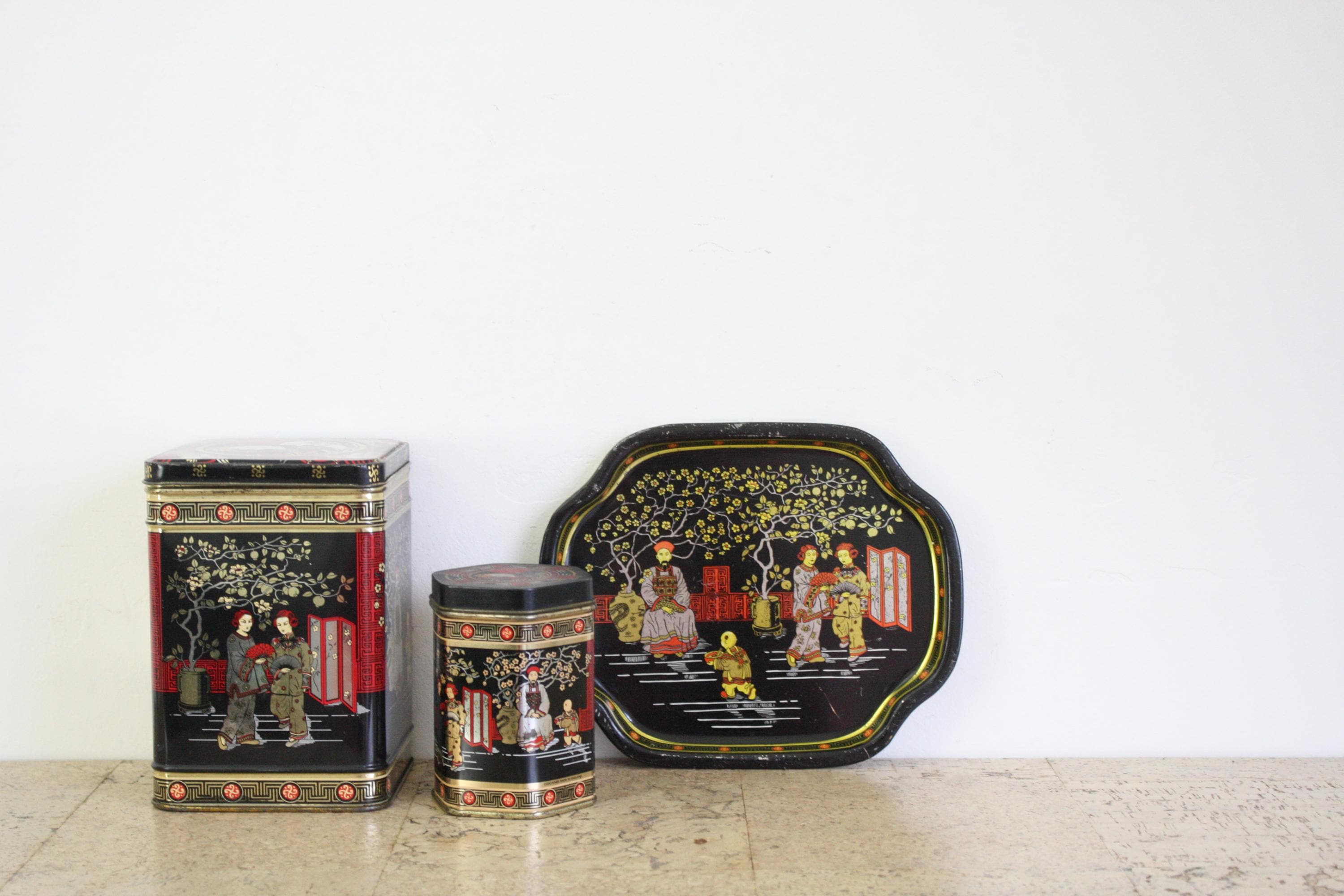 Chinese tea tin - Etsy 日本