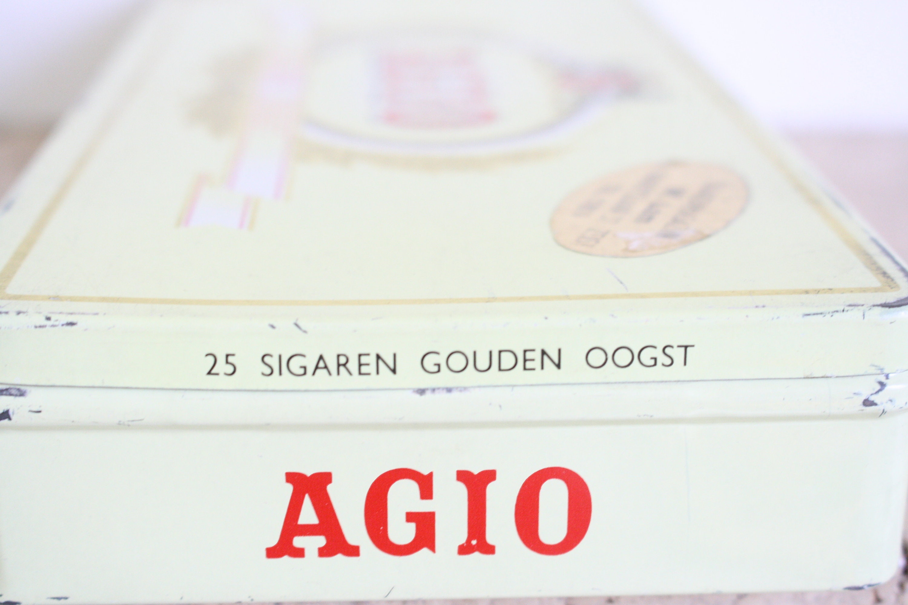 Agio Metal Cigar Tin From the Seventies