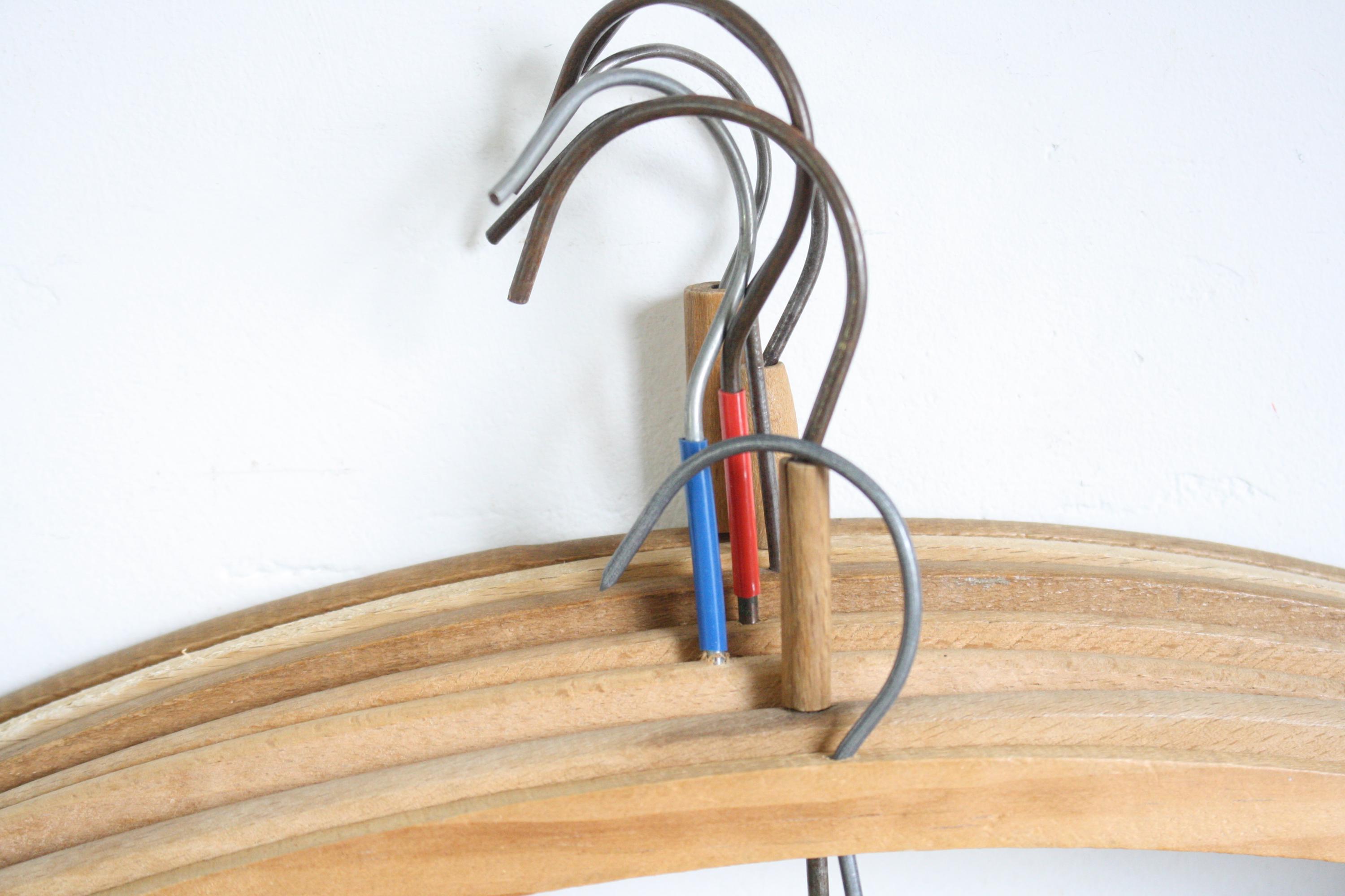 Seven Vintage Wooden Clothes Hangers From the Fifties - Etsy