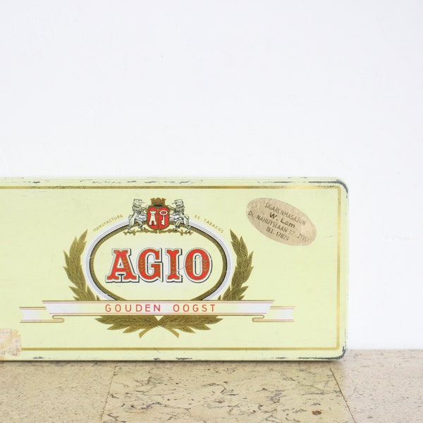 Agio metal cigar tin from the seventies