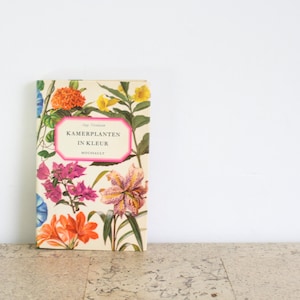 Vintage Dutch book Kamerplanten in kleur / indoor plants in colour from Moussault from 1974