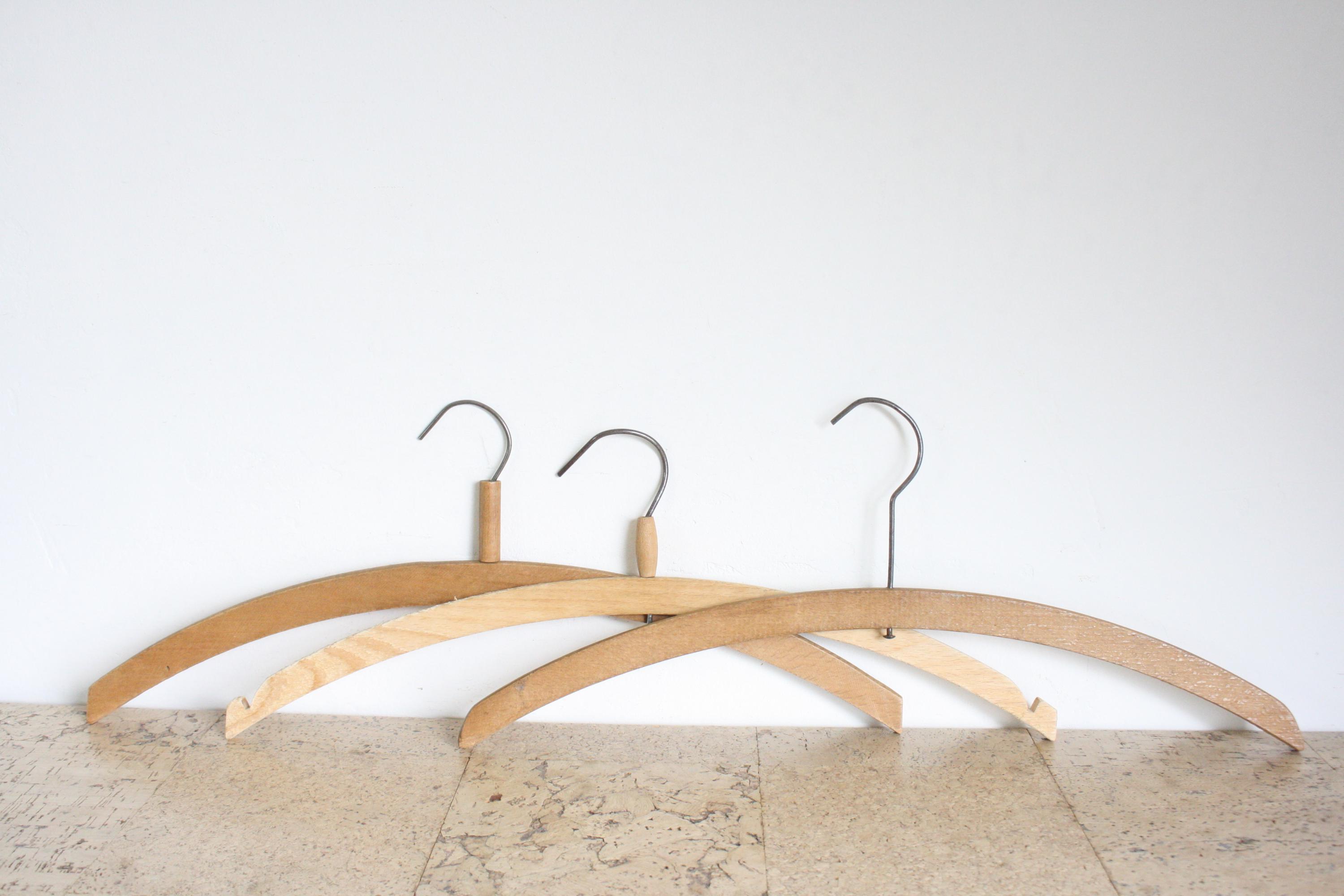 Seven Vintage Wooden Clothes Hangers From the Fifties - Etsy