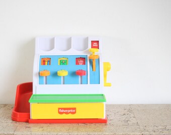 フィッシャープライス、レジスター、ビンテージ、子供、おもちゃ、子供