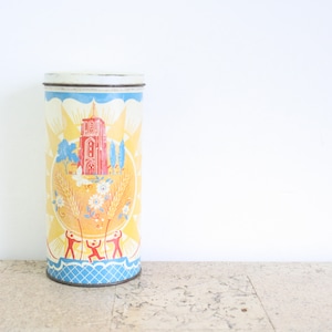 Vintage biscuit tin / beschuitblik from Turkstra in Holland
