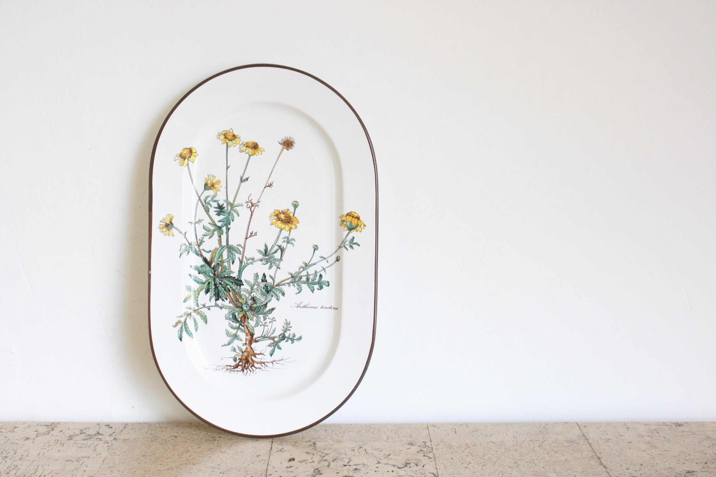 ヴィンテージ ビレロイ＆ボッホ ボタニカ オーバルプレート