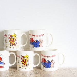 Vintage Paddington coffee mugs from Douwe Egberts in Holland