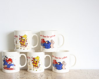 Vintage Paddington coffee mugs from Douwe Egberts in Holland
