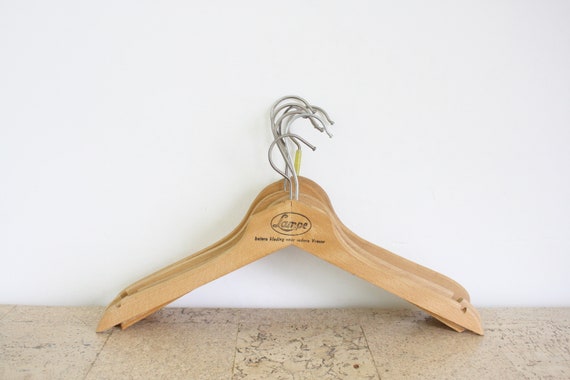 Seven Vintage Wooden Clothes Hangers From the Fifties - Etsy