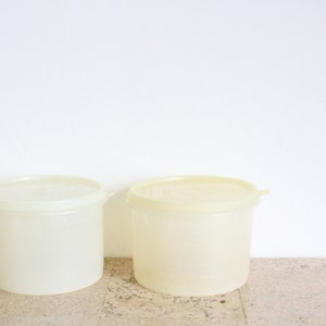 Zwei Vintage große Tupperware Vorratsbehälter aus den 70er Jahren
