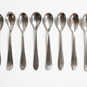 Ten mismatched tea spoons Gero & Sola from the seventies - set 5 long
