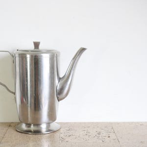 Vintage Dutch metal Gero Zilmeta coffee or tea pot, from the fifties