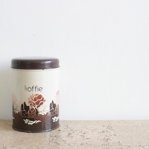 Vintage coffee tin / koffie blik Batique from Brabantia in Holland