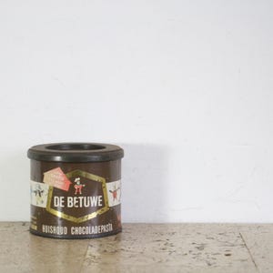 Vintage Schokoladenpasta / Schokoladenaufstrich Blechdose von Flipje / de Betuwe in Holland