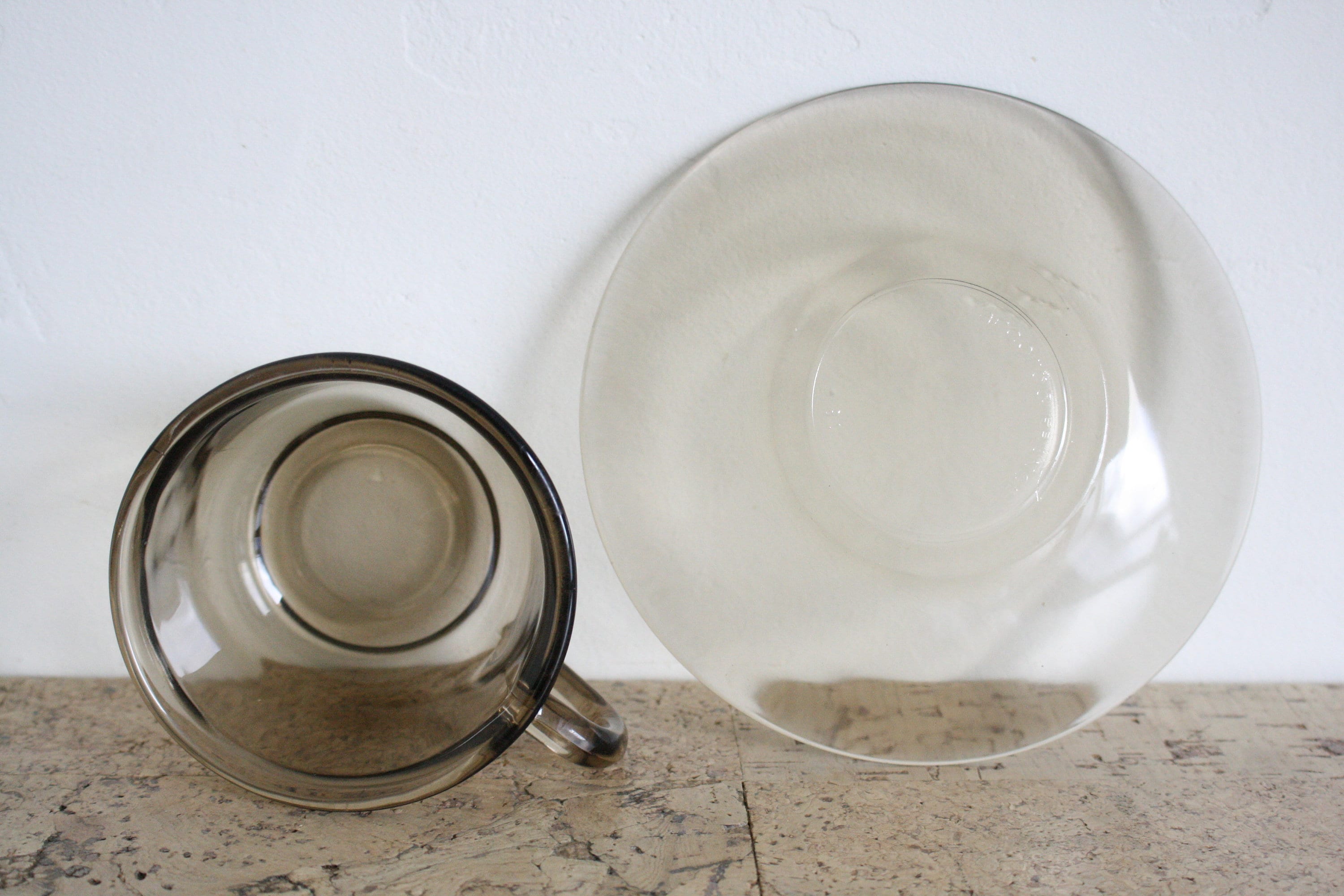 Six Vintage Arcoroc Coffee Cups and Saucers Etsy