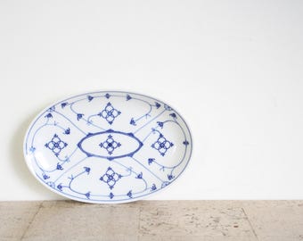 Vintage Blau saks oval plate from Winterling Bavaria Germany from the seventies