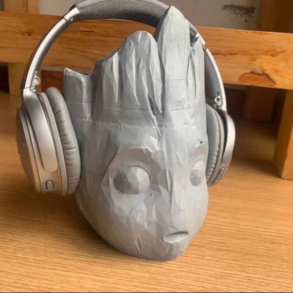 Baby Groot With Headphones Etsy