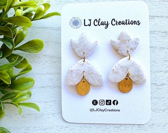 White and Gold Drops