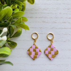 Pink & Gold Checkered